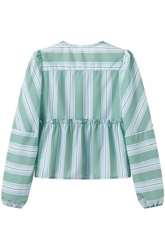 Modern Stripes Shorts & Blouse
