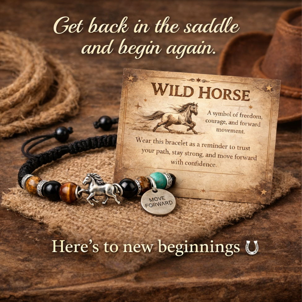 Statement Wild Horse Intention Bracelet