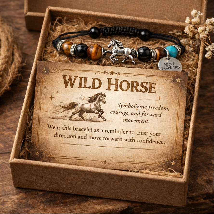 Statement Wild Horse Intention Bracelet