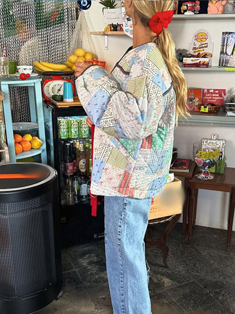 Jacket with Button Closure and Relaxed Fit