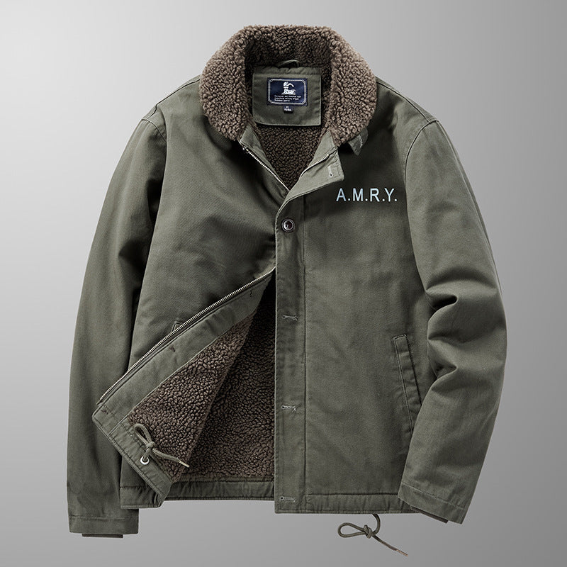 Corduroy Jacket with Fleece-Lined