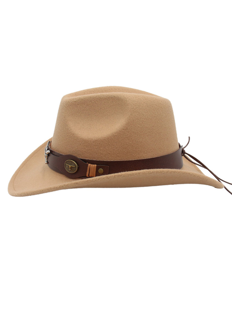 Modern Western Bull Head Deco Cowboy Cowgirl Hat