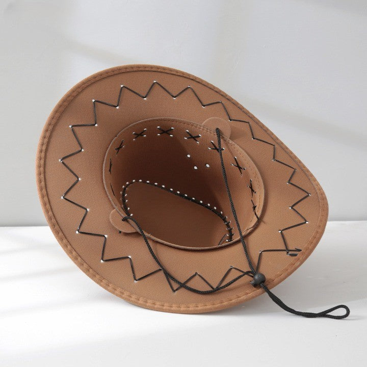 Modern Western cowboy outdoor sun visor knight hat