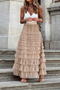 Modern Mesh Layered Cake Skirt