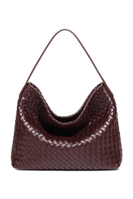 Modern Woven Large Capacity Shoulder Crossbody Bag