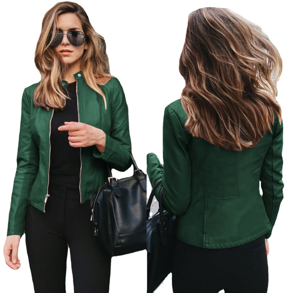 Fashionable Leather Jacket with a Timeless Look