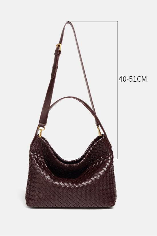 Modern Woven Large Capacity Shoulder Crossbody Bag