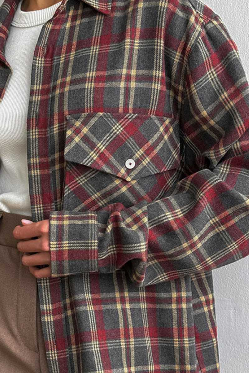 Retro Loose Relaxed Plaid Shirt