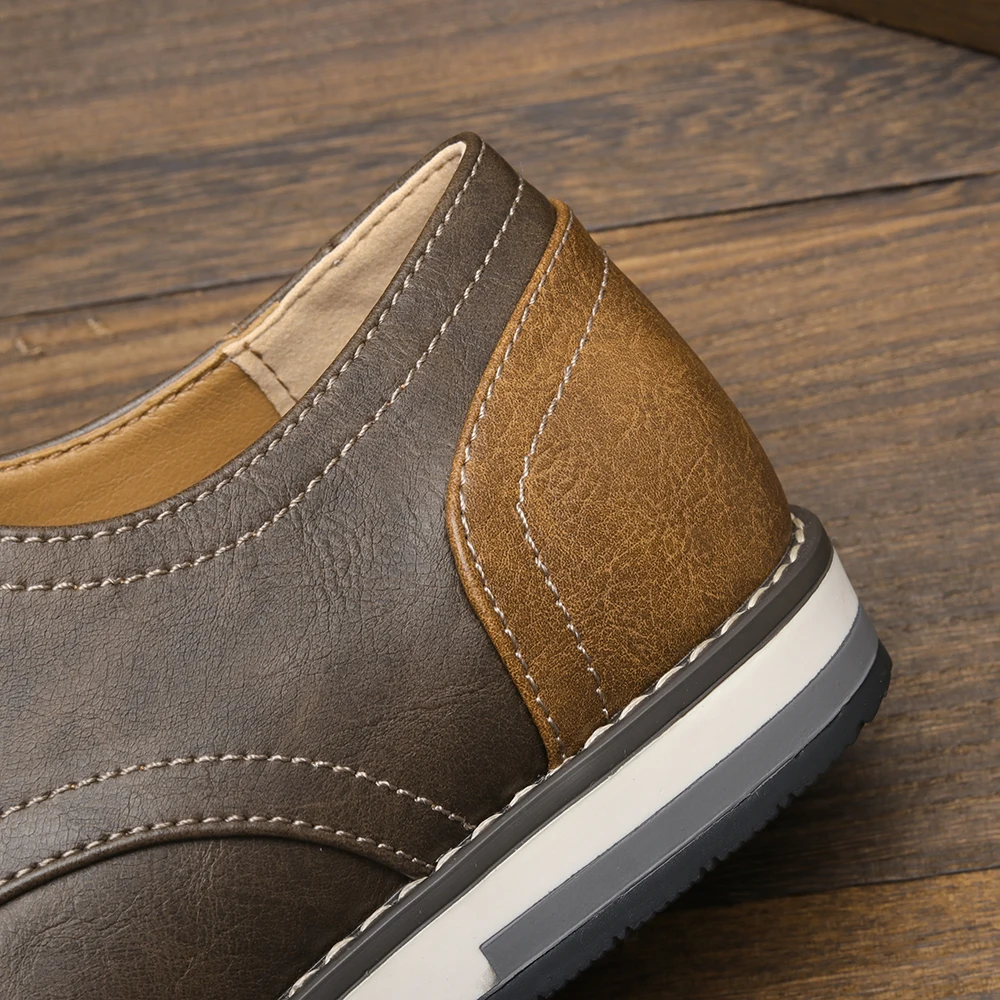 Leather Derby Shoes with Cushioned Insole