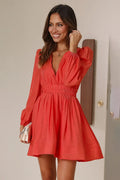 Charlotte Mini-Length Dress - Melon