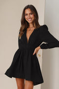 Charlotte Mini-Length Dress - Black