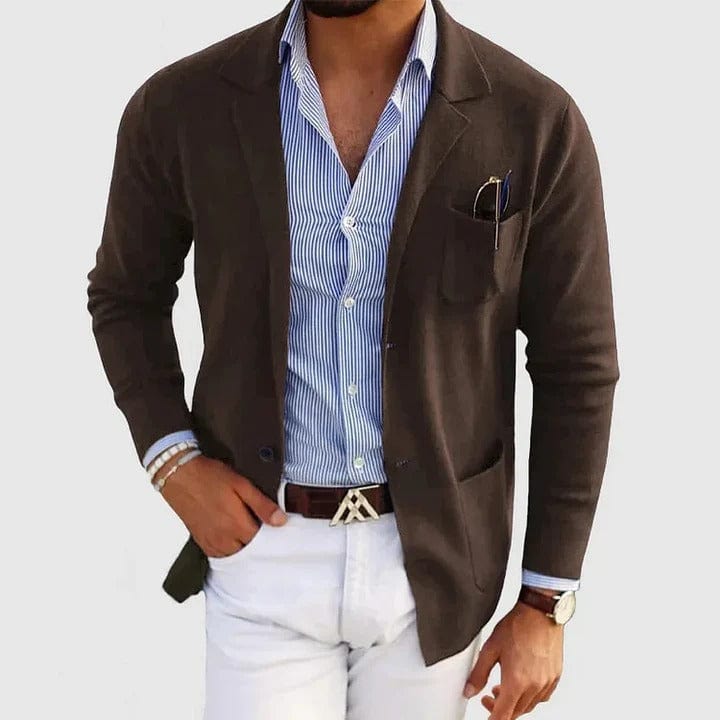 Polyester Blazer with Slim Fit
