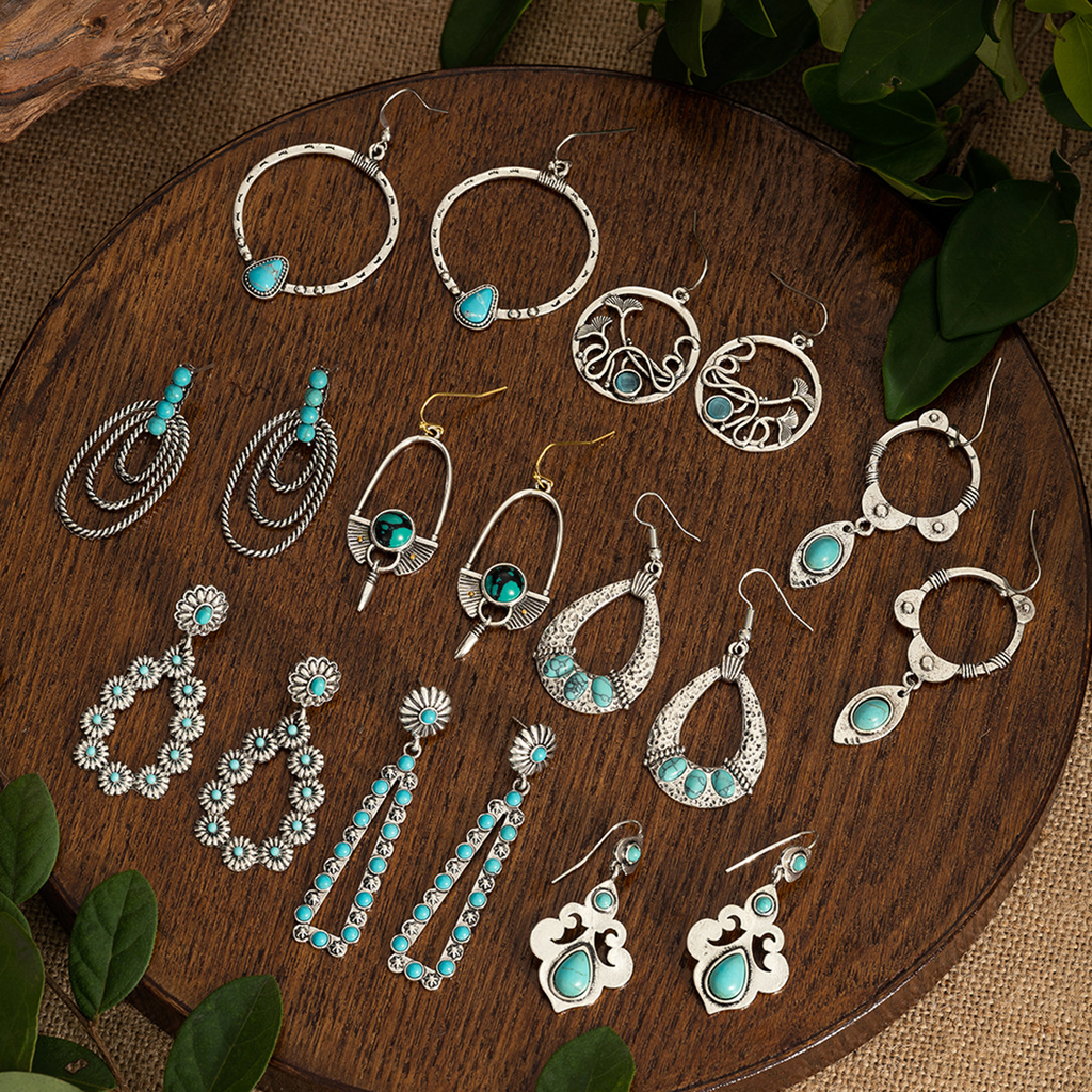 Women's Boho Turquoise Earrings
