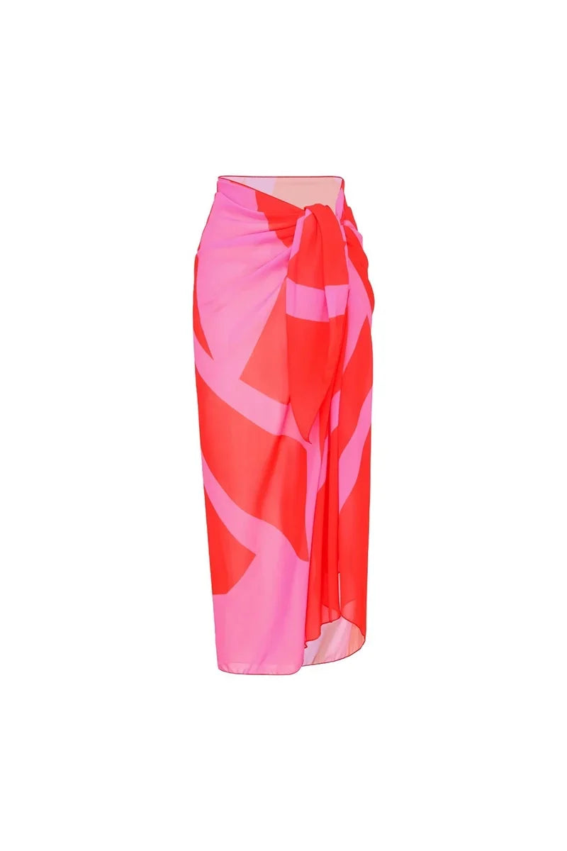 Colorblock Long Sleeve Surf Swimwear Set