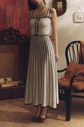Pag Knit Cami Midi-Length Dress