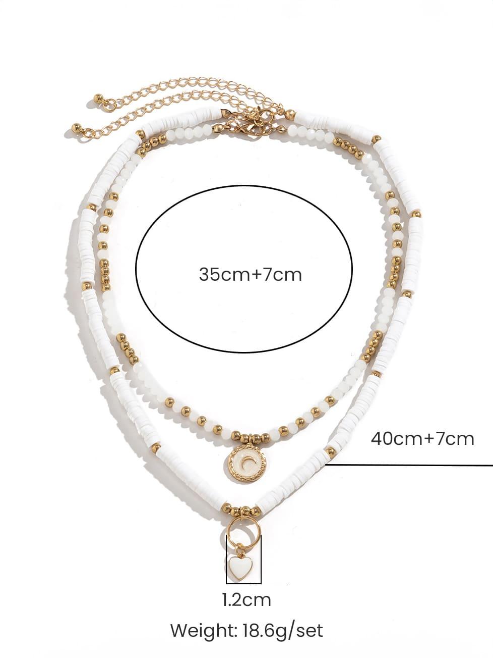 Statement Boho Heart Crystal Necklace