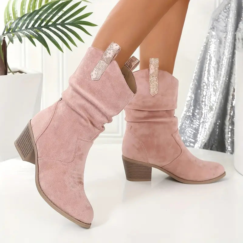 Retro Western Cowboy Tassel Ankle Boots