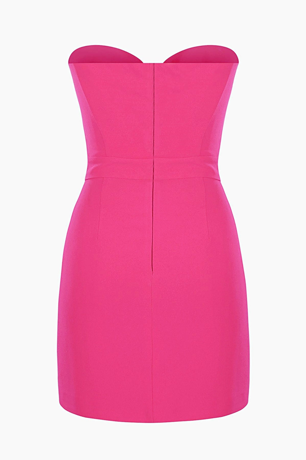 Mignon Bow Trimmed Cut Out Tube Mini-Length Dress