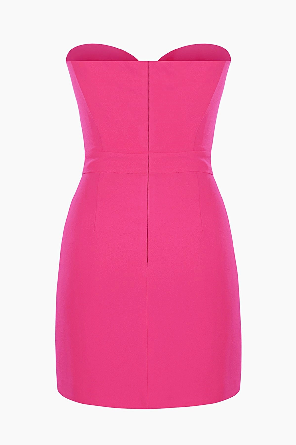 Mignon Bow Trimmed Cut Out Tube Mini-Length Dress