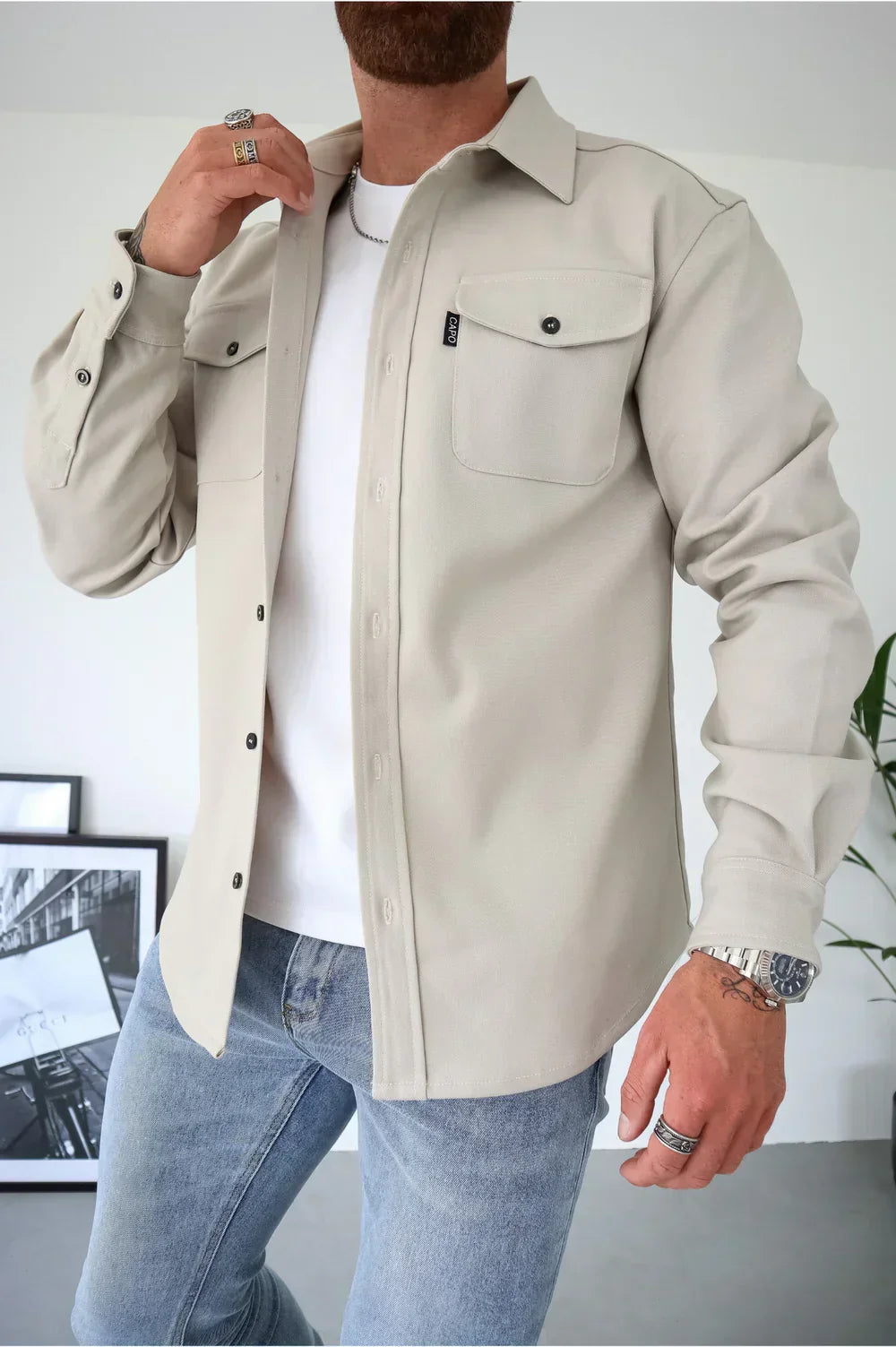 Breathable Polyester Shirt Jacket