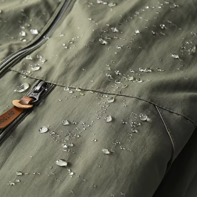 Water-Resistant Jacket with Zip Front