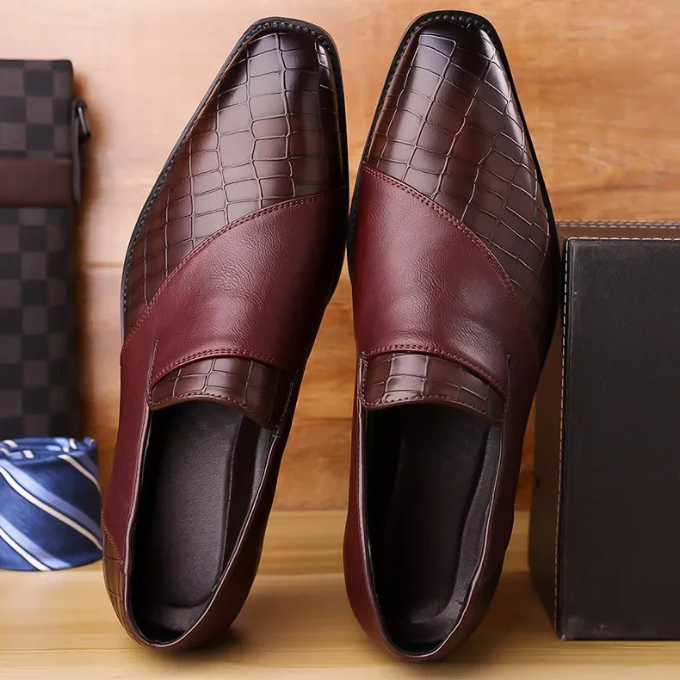 Refined Polished Leather Loafers