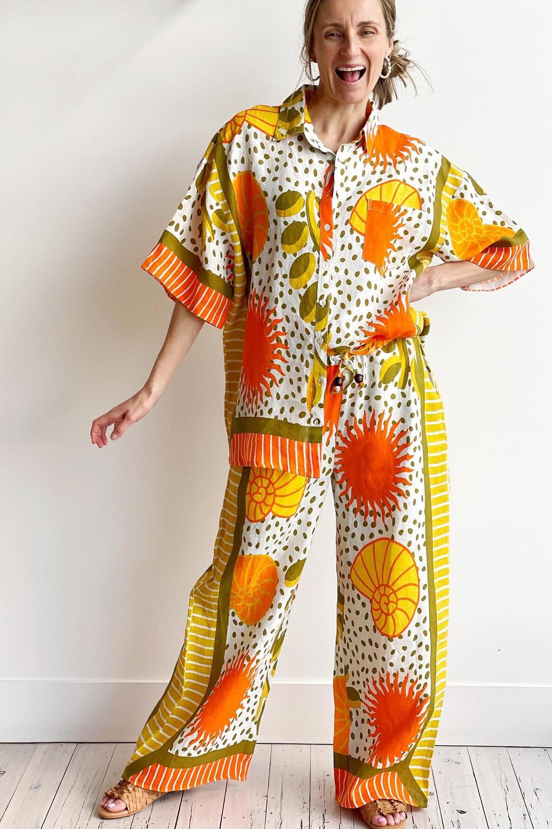 Spring Summer Flower Relaxed Set