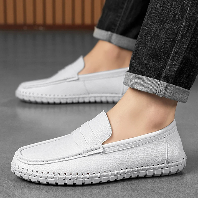 Full-Grain Leather Loafers with All-Day Comfort