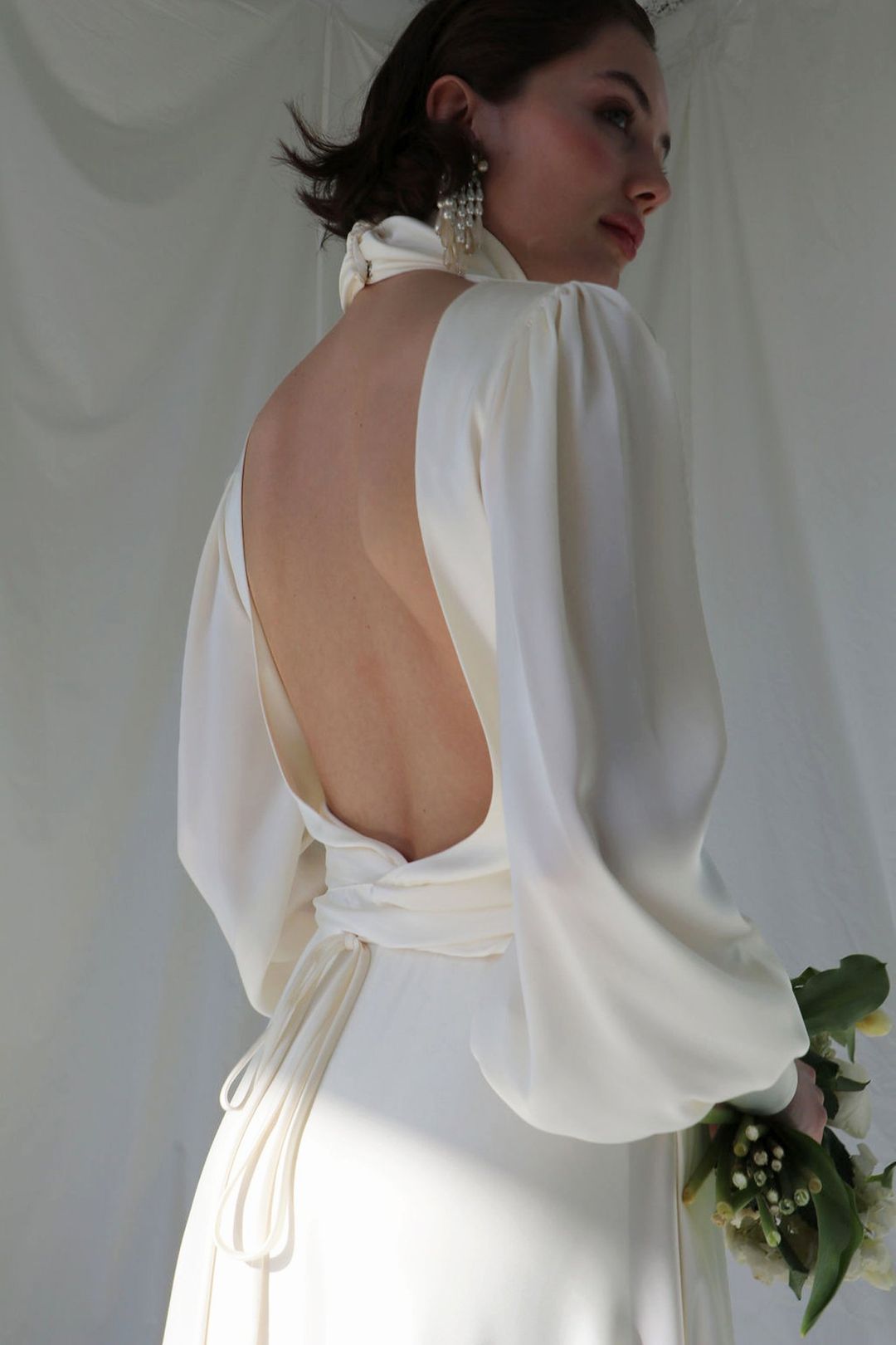 Modern Galaxy White Evening Gown