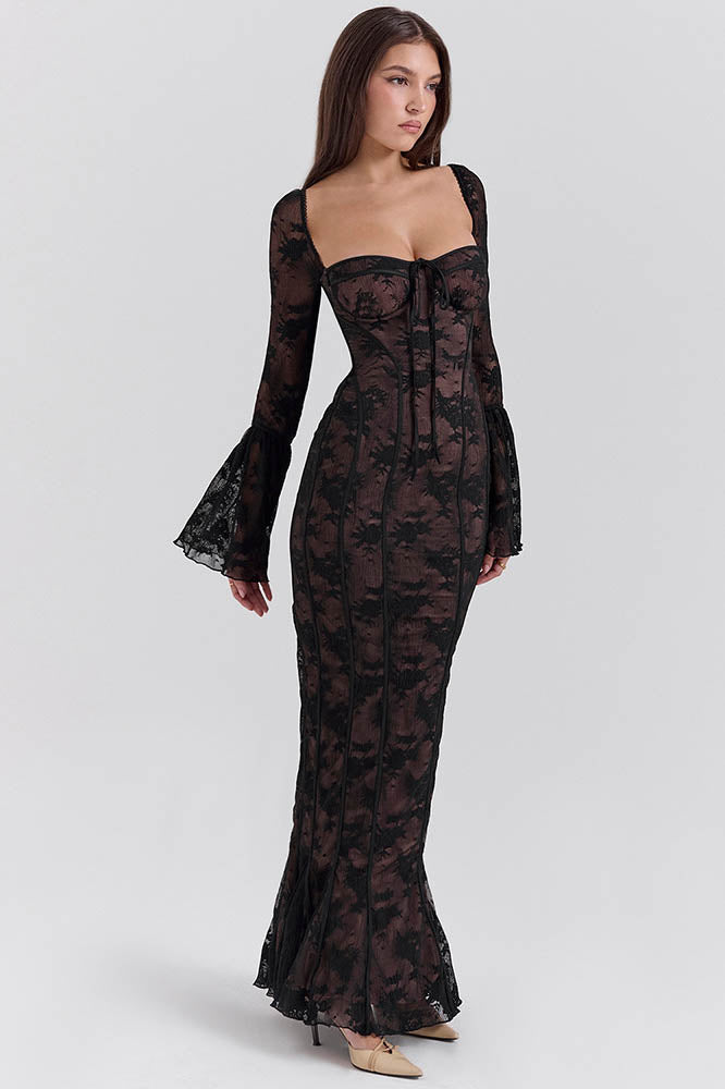 Modern French Mermaid Hem Lace Dress