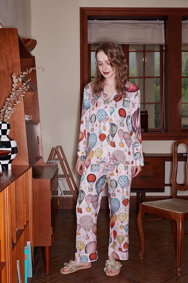 Coordinated Foundation Hot Air Balloon Pajama Set