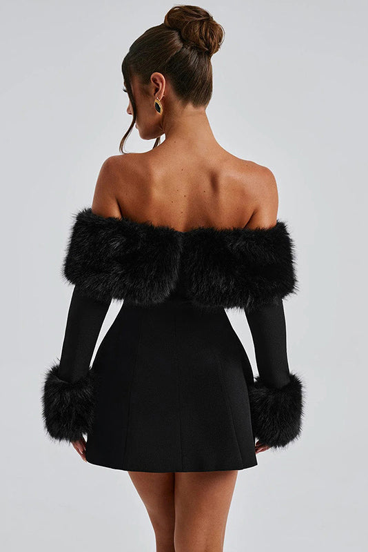 One-shoulder Slim Sexy Mini-Length Dress