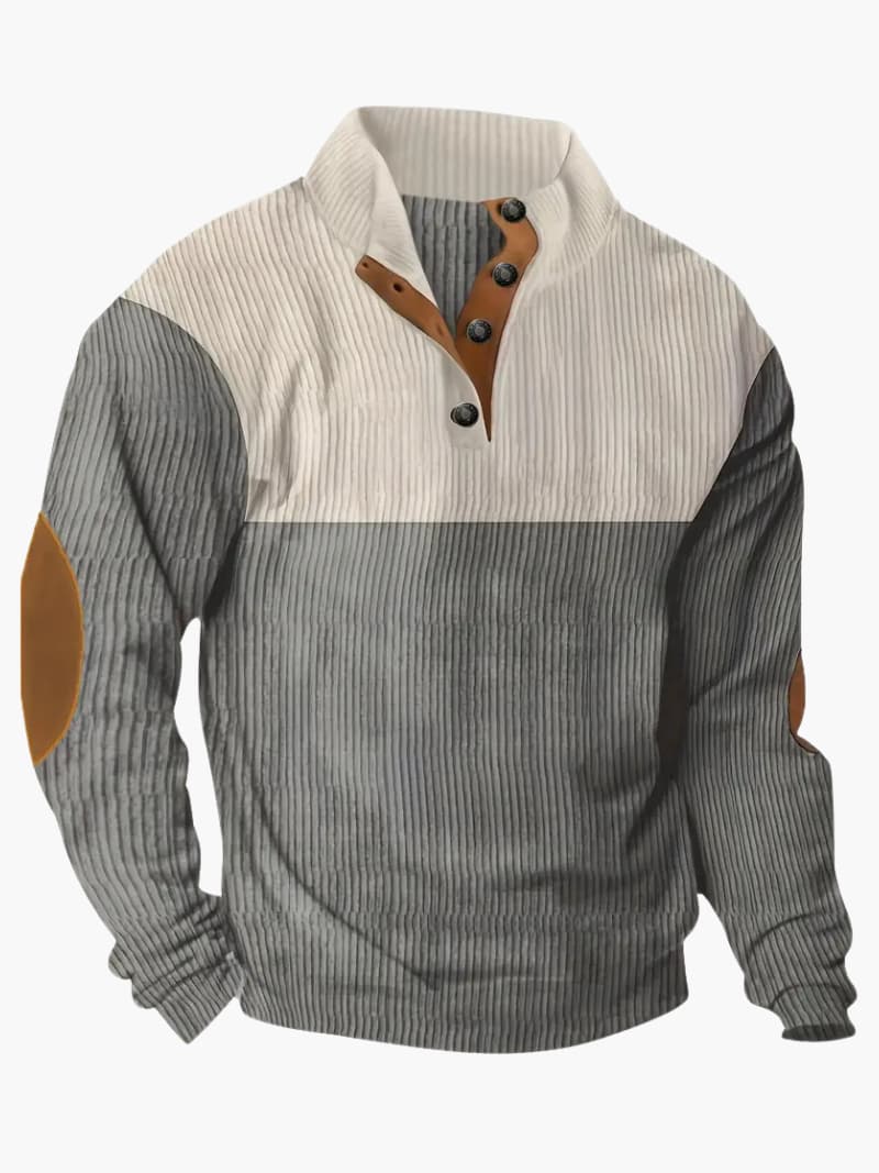 Knit Sweater with Button Front