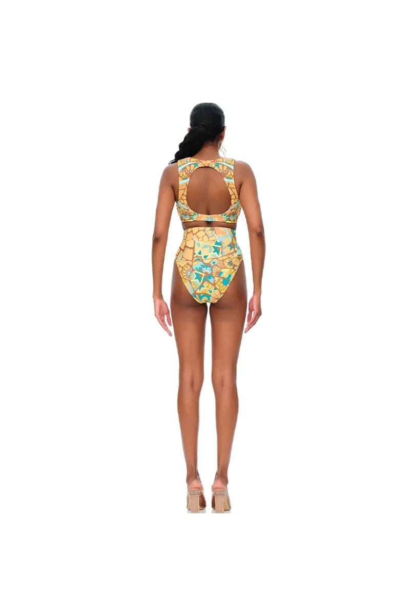 Boho Tassel Tribal Print Two-Piece Bikini