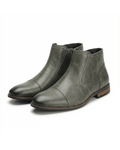 Chelsea Boots with Cap-Toe Detail