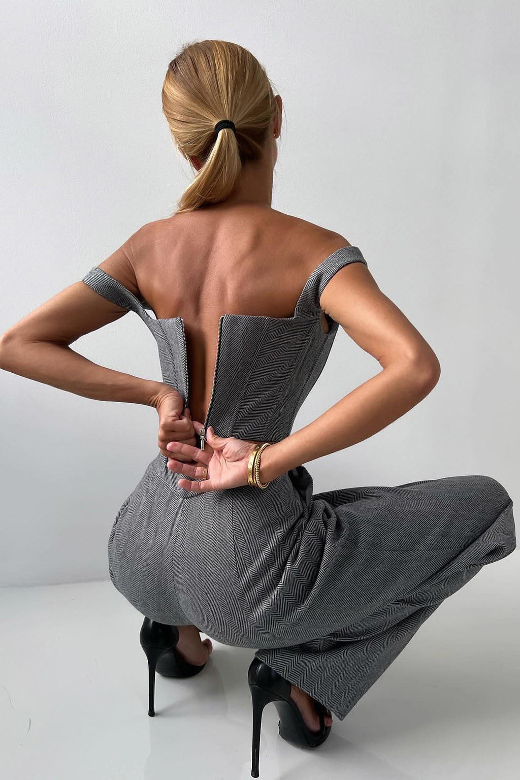 Modern Professional Belted Suit