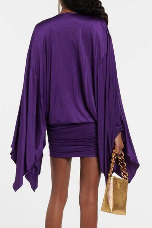 Glamorous Clean-Lined Refinement Mini-Length Dress