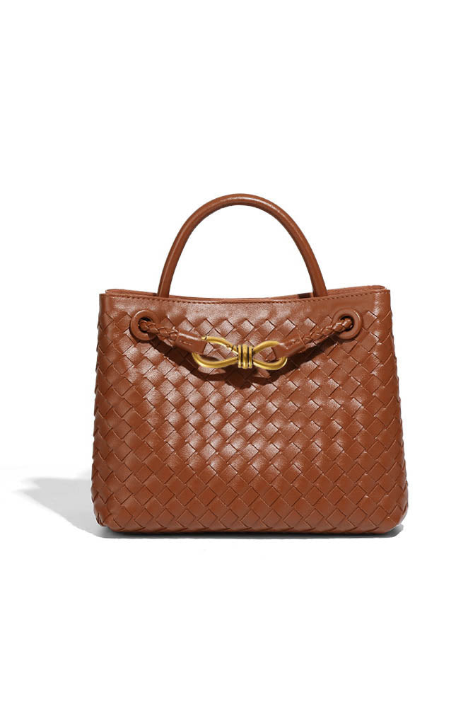 Modern Light & Shadow Artistic Woven Tote