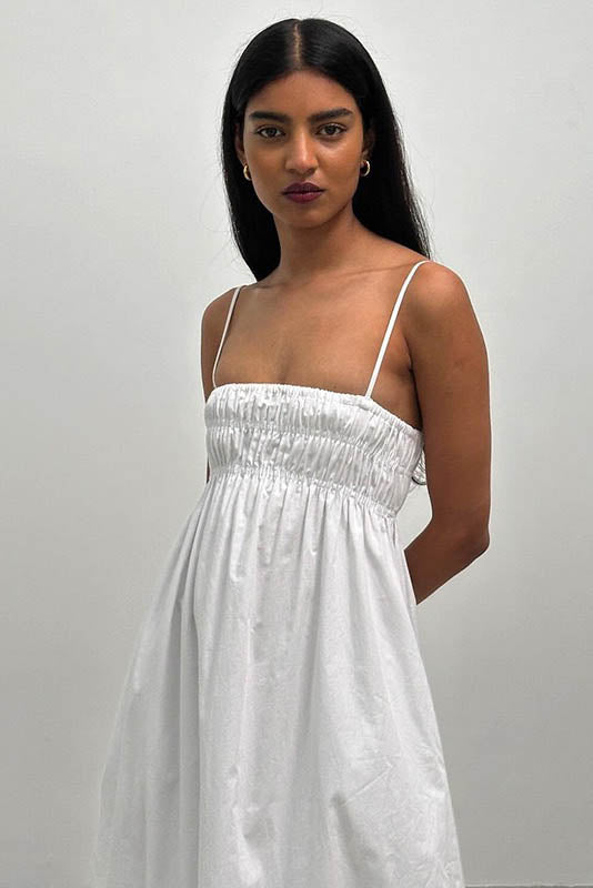 Summer Silhouette Open-Back Dress
