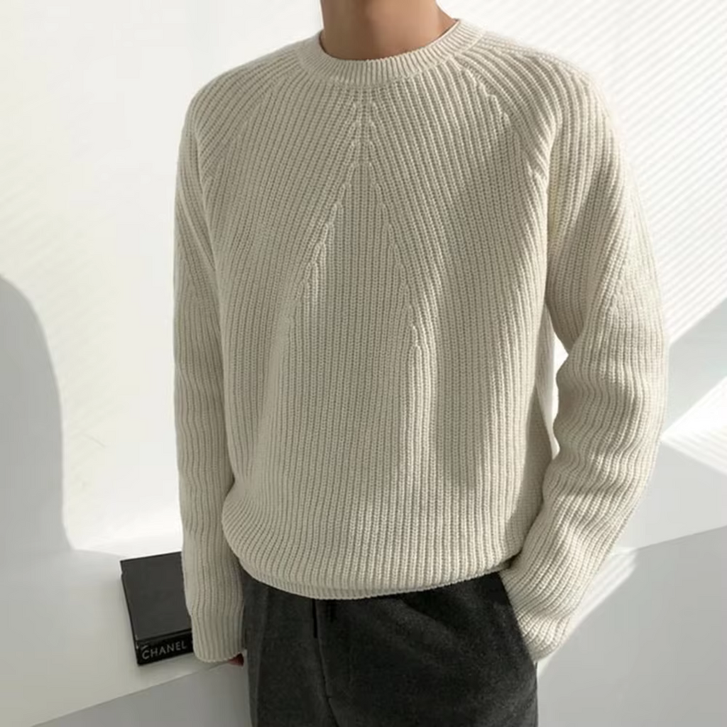 Breathable Wool Blend Sweater with Lightweight Feel
