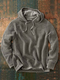 Denim Sweater with Hood