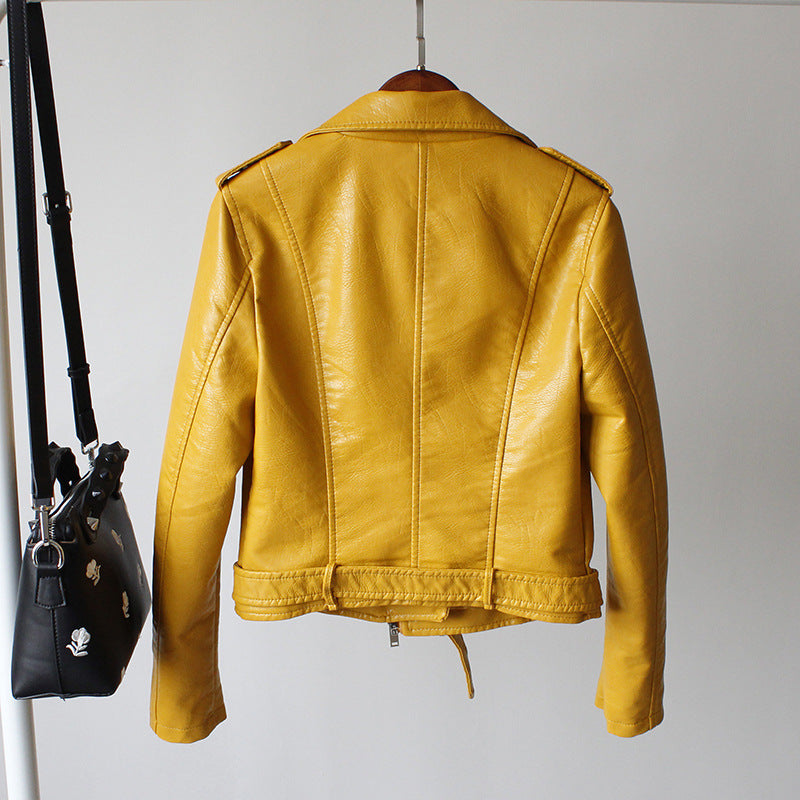 Timeless Leather Jacket with Versatile Design