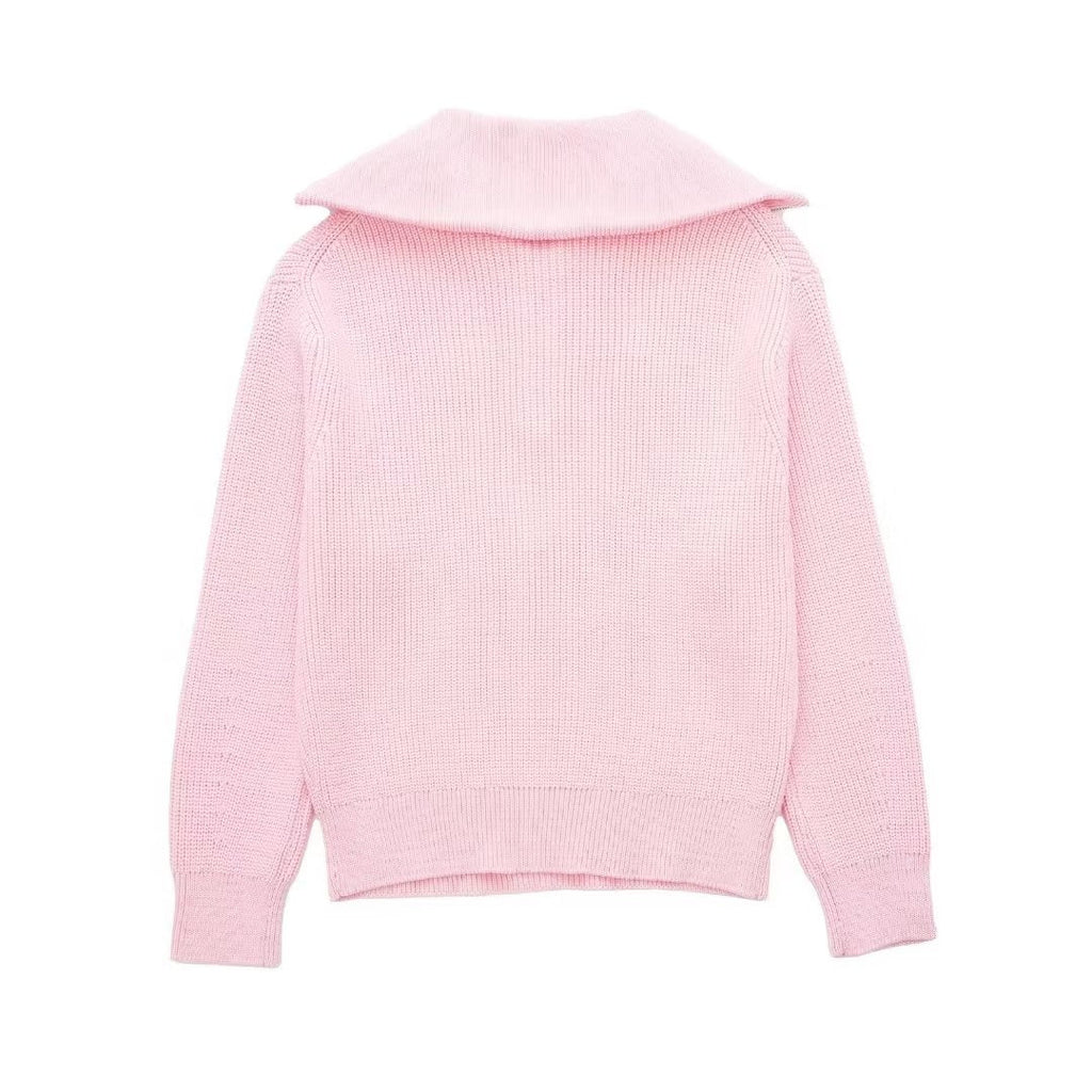 Holly Quarter Zip Knit Sweater