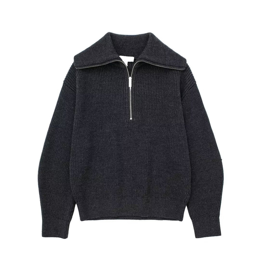 Holly Quarter Zip Knit Sweater