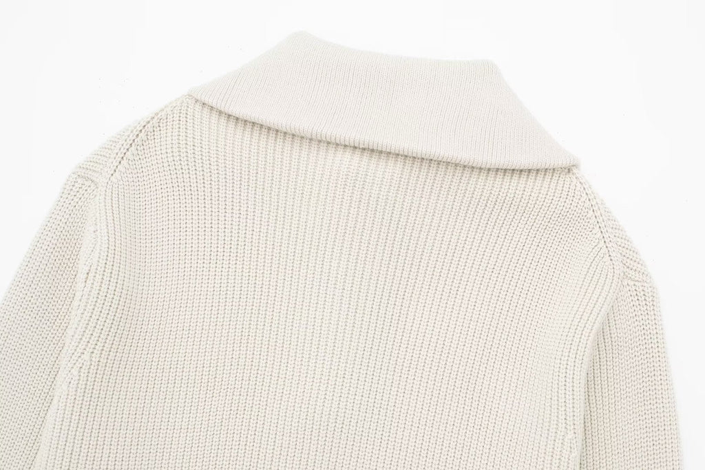 Holly Quarter Zip Knit Sweater