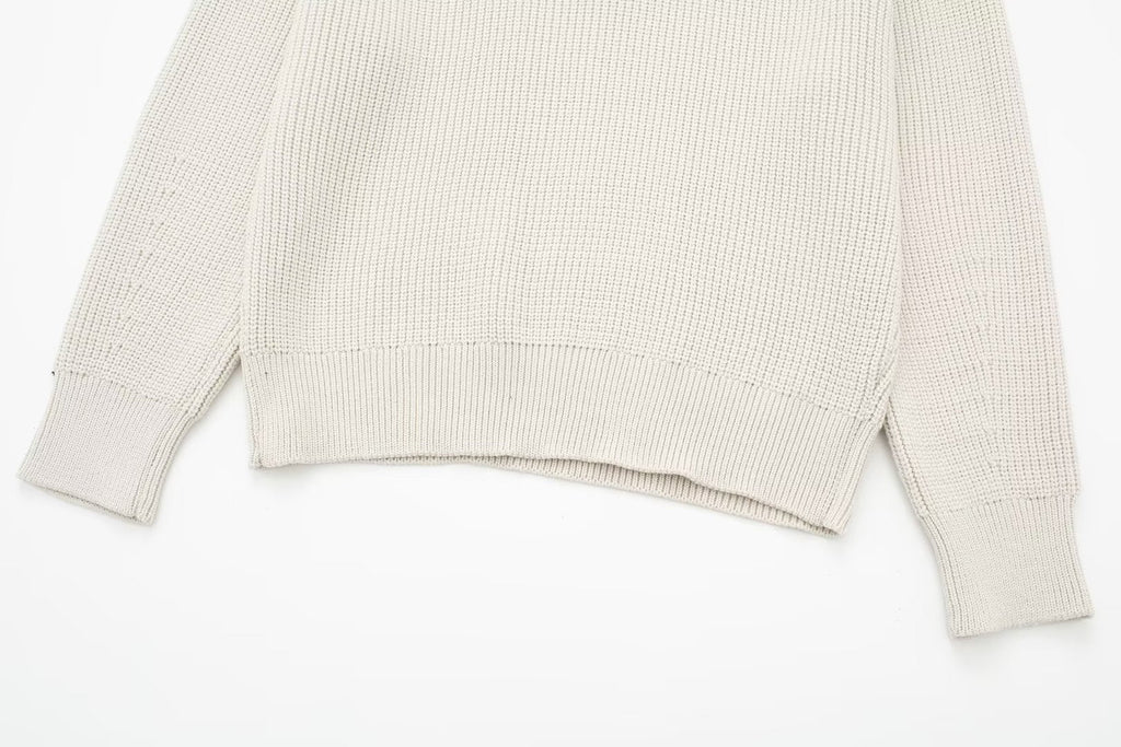 Holly Quarter Zip Knit Sweater