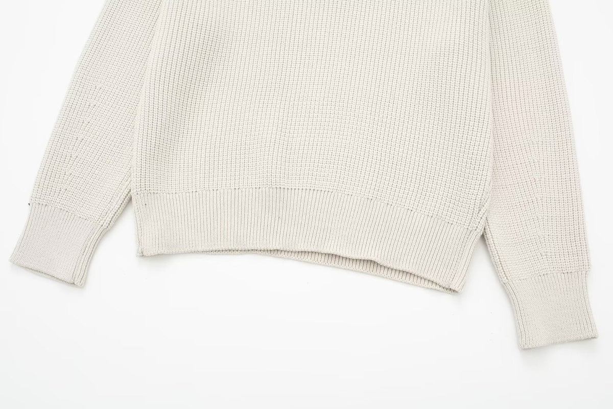 Holly Quarter Zip Knit Sweater