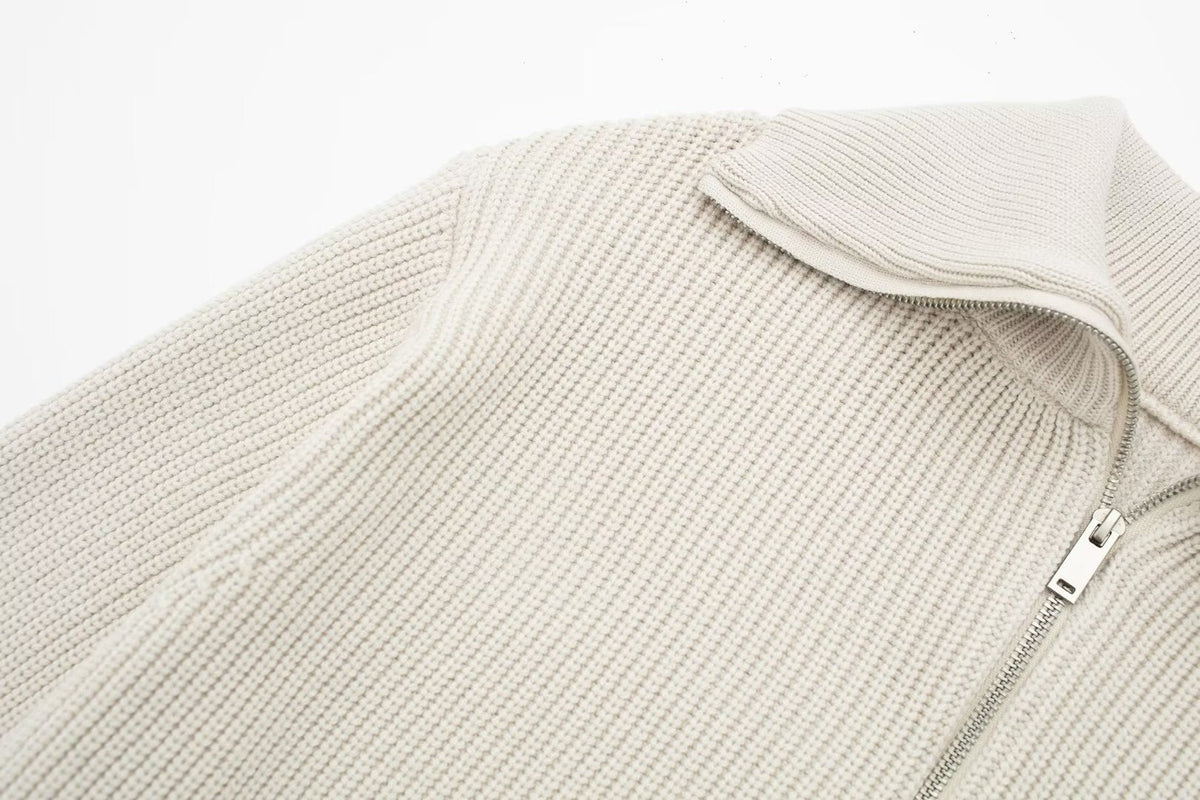 Holly Quarter Zip Knit Sweater
