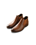 Polished Leather Chelsea Boots with Smooth Finish