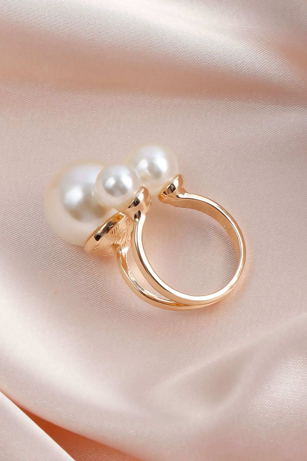 Statement French Triple - Pearl Ring